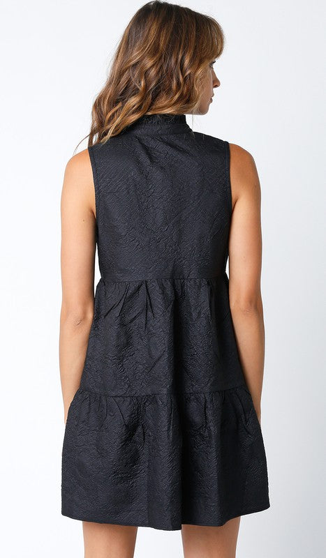 V- Dress Black
