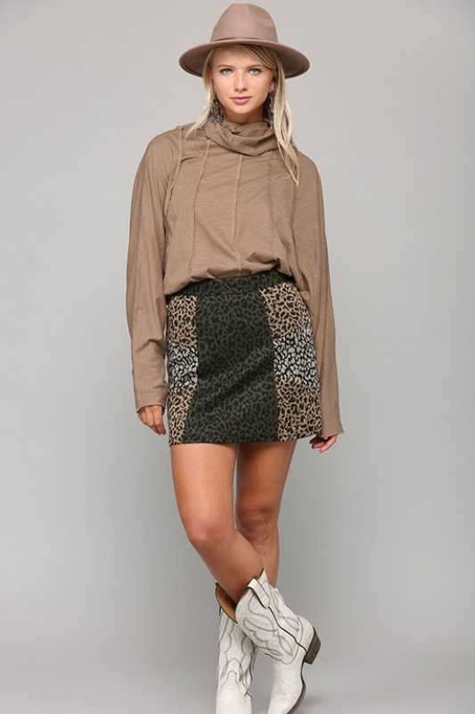 Olivia Leopardo  Skirt