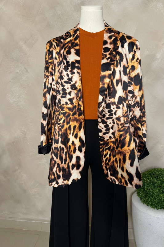 Animal Print Blazer