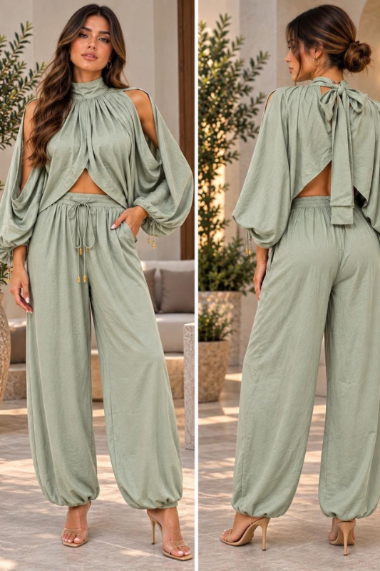 Cape Top Jogger Set