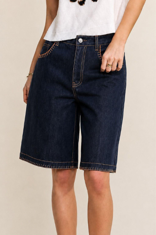 Dark Denim Bermuda