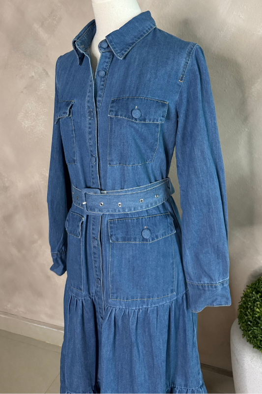 Denim Maxi Dress