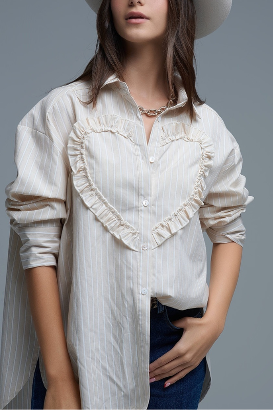 Heart Beige top