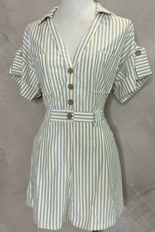 Lulu Striped Romper