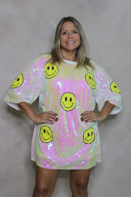 Happy Face Sequin Dress