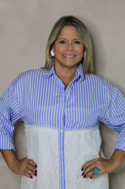 Nil Denim White Dress