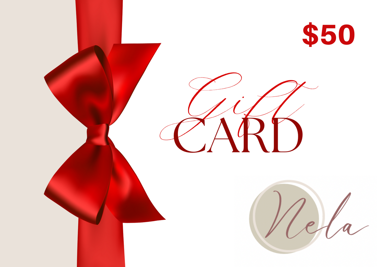 Nela's Gift Card