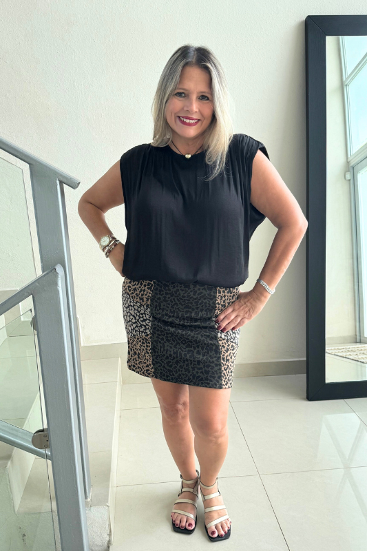 Olivia Leopardo  Skirt