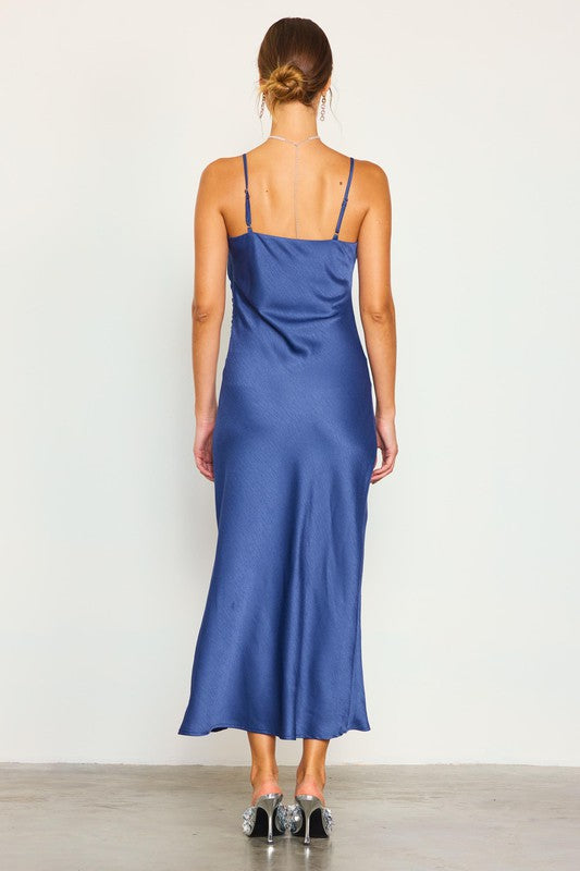 Blue Sofia Midi Dress