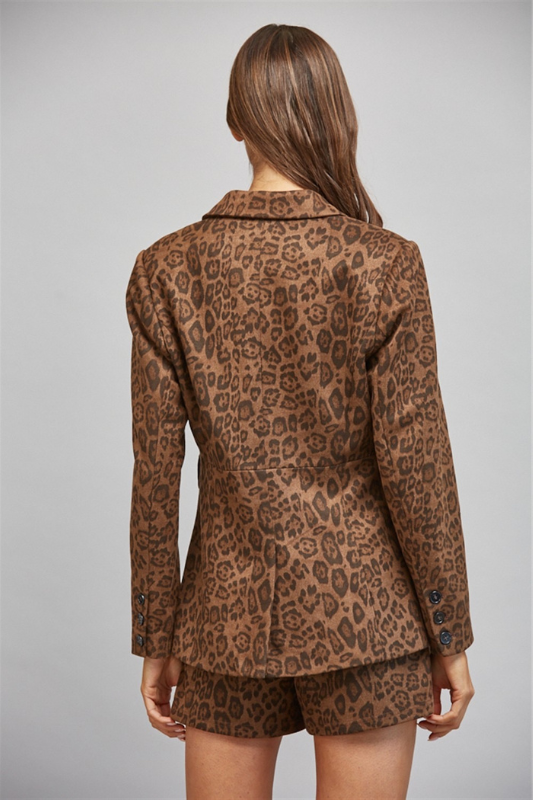 Animal Print Blazer