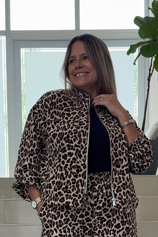 Bombero Animal Print Jacket