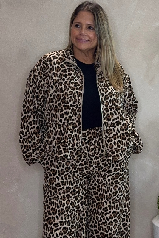 Bombero Animal Print Jacket