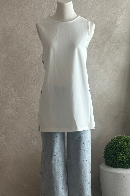 Button Long Top