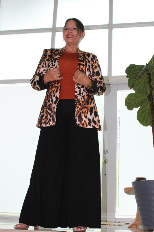Animal Print Blazer
