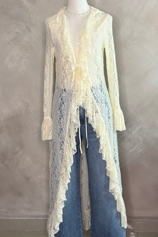 Lace Ruffle Top