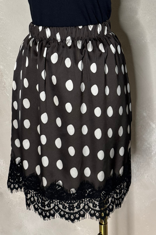 Mini Lace Polkadots Skirt