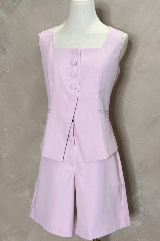 Pink Vest Set