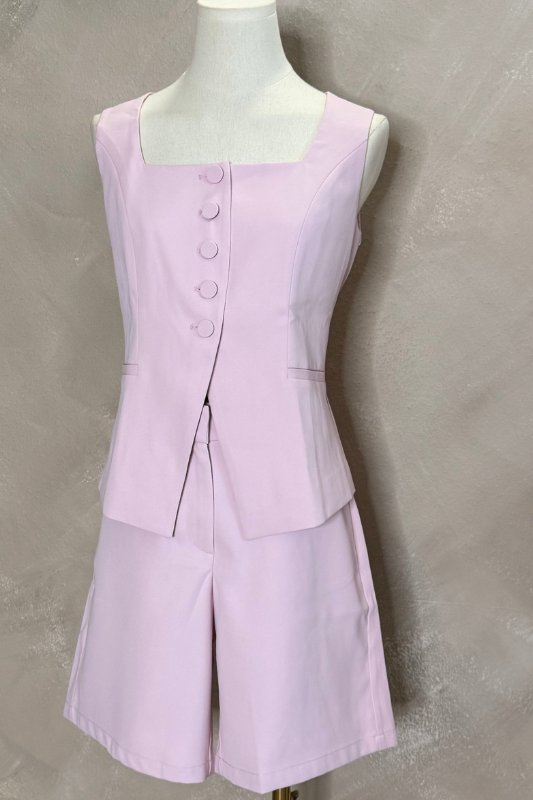 Pink Vest Set