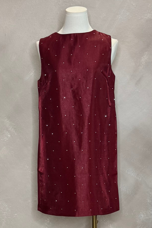 Rhinestone Ribbon  Dress