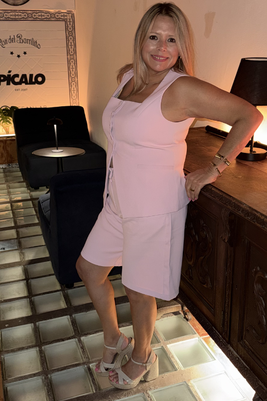 Pink Vest Set