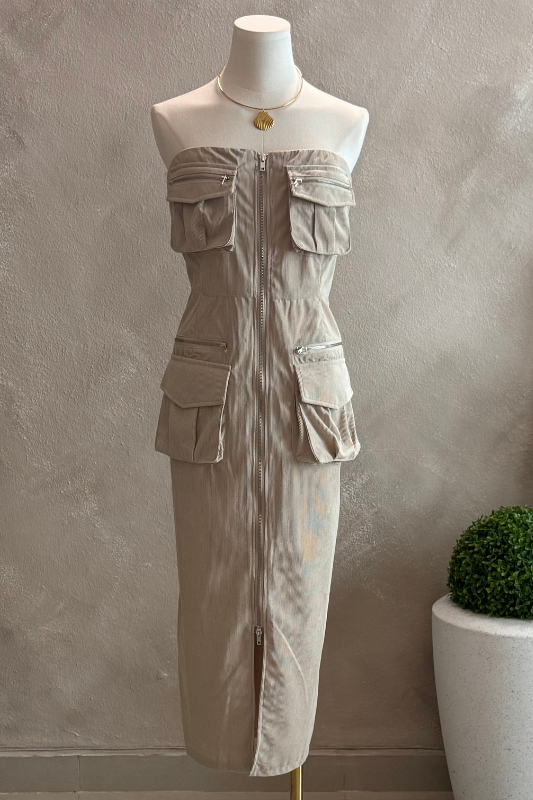 Strapless Corduroy