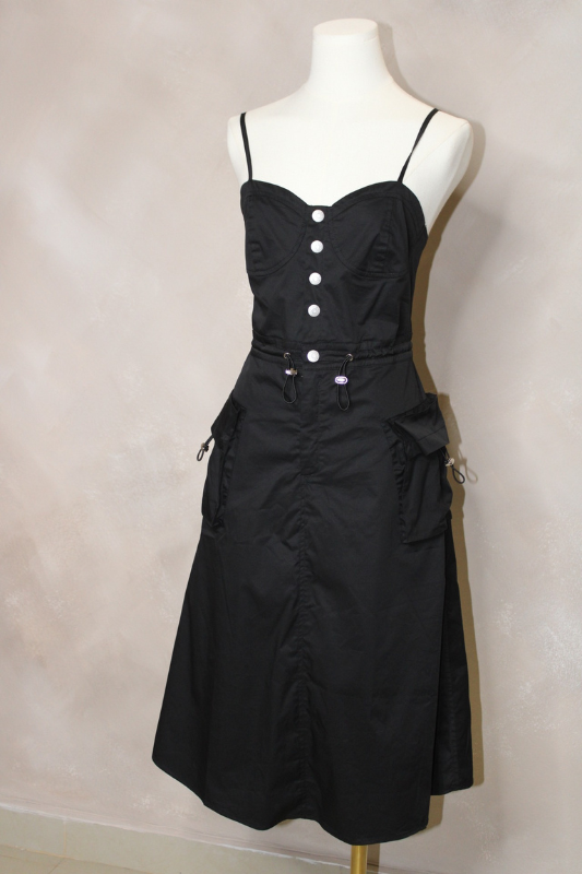 Cargo Black Dress