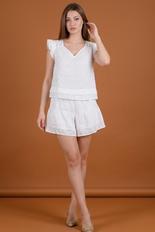 White Short Set