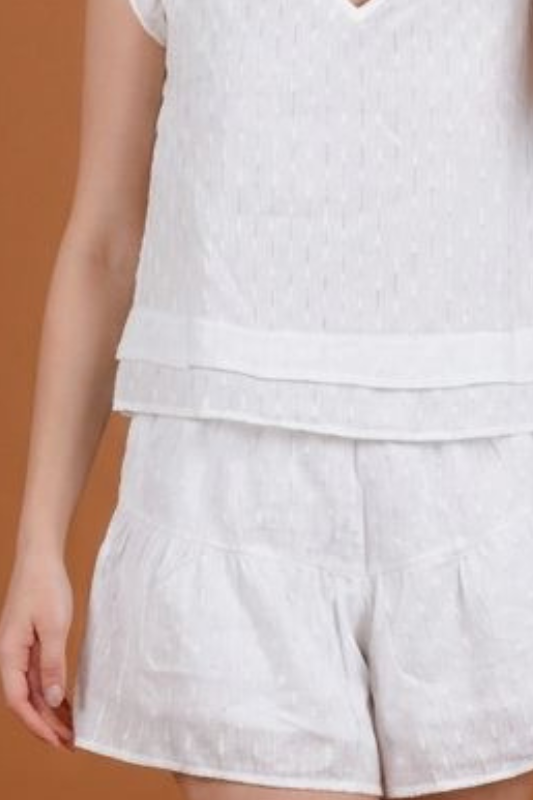 White Short Set